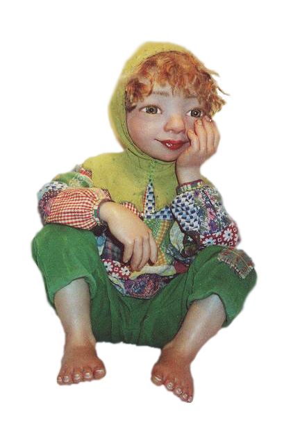 Коллекционная кукла Горошек, ручная работа, автор Людмила Двинина (фото,фотография)